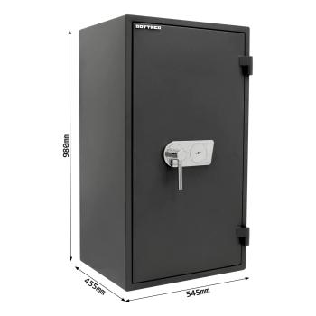 Rottner Wertschutzschrank EN1 Fire Profi 100 Doppelbartschloss anthrazit T05009